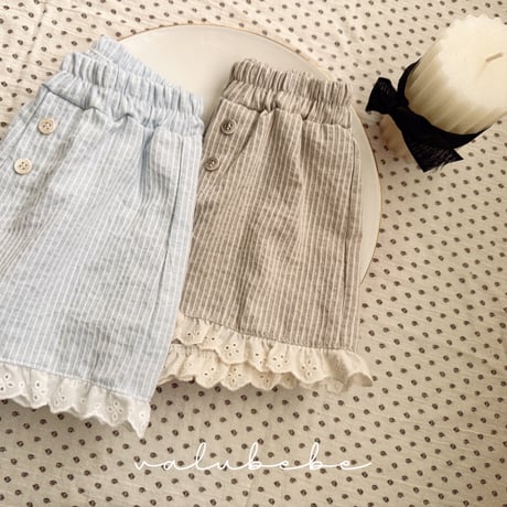 valubebe/76. classic lace half pants 6M-S