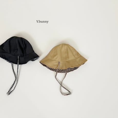 vbunny/50. both sides check hat FREE(48-52CM)