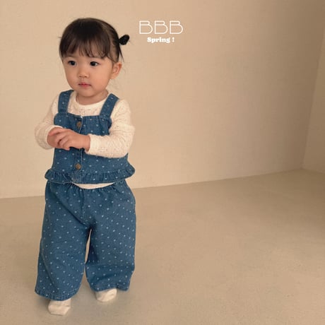 bellabambina/68. bebe heart denim set 12M-S