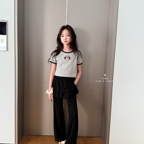 comma/3. heart cat T-shirt 160-170