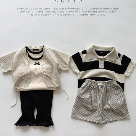 aosta/22. Knit Collar T S(1-2Y)-L(3-5Y)