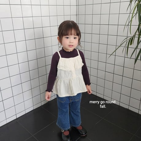 merrygoround/14. nut fril sleeveless XS-2XL