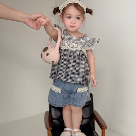 aiai/17. anna check blouse S(6M-2Y)-XL(4-5Y)