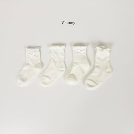 vbunny/3. leaf socks set M(130-150)-XL(180-210)