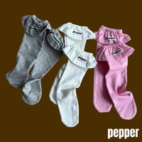 pepper/9. fril knee socks FREE