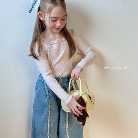 poisson/13. lace bermuda pants S-XL