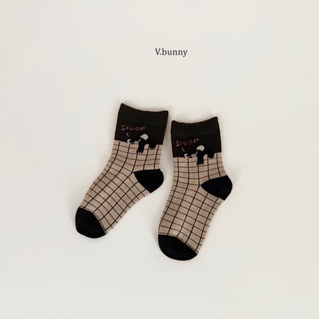 vbunny/48. sleep socks set M(130-150)-XL(180-210)