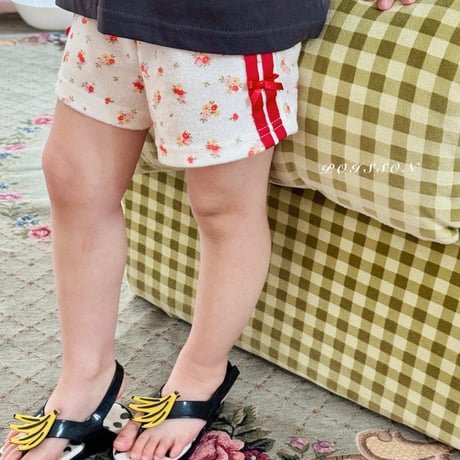 poisson/27. flower line shorts  S-XL