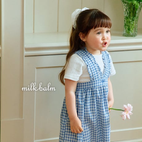 milkbalm/24. ribbon embroidery overalls skirt XS-XL