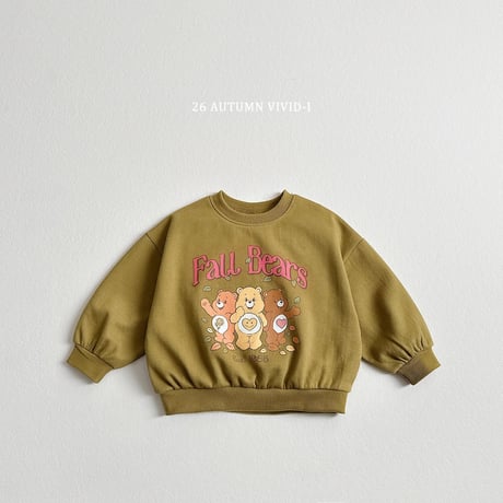 vividi/101. bear man-to-man XS-XL
