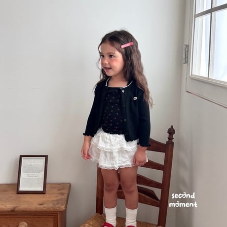 secondmoment/45. cherry set cardigan JS-JL