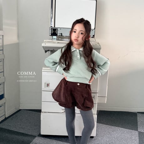comma/17. lace collar T-shirt 140-150