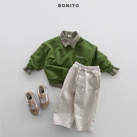 bonito/33. stitch cotton pants JS-JM