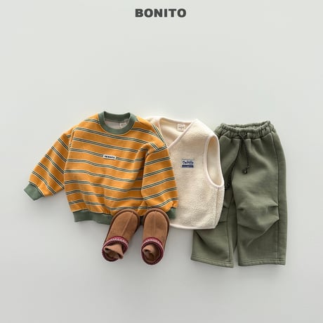 bonito/52. knee pin tuck straight pants JS-JM
