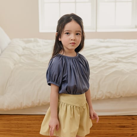 monatelier/19. shirring puff T-shirt S-2XL