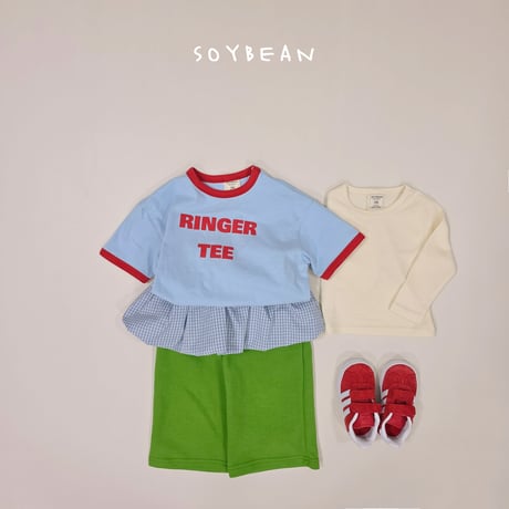 soybean/66. check pumpkin wide pants JS-JM