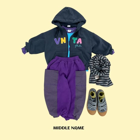 middlename/58. check two color jogger pants JS-JM