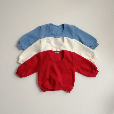 digreen/3. Deep U-Neck Sweatshirt S-2XL