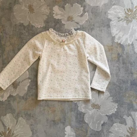 aiai/48. small flower lace T-shirt 90-130