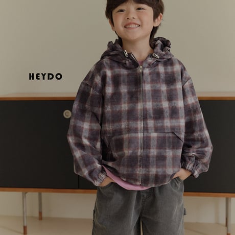 heydo/88. vintage check windbreaker JS-JL