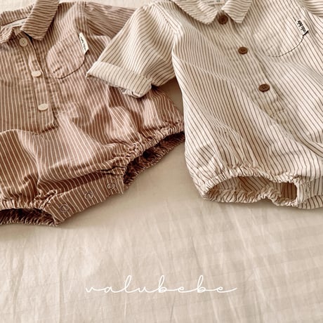valubebe/59. stripe suit shirt 6M-18M