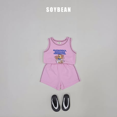 soybean/166. plan ) bear vintage updown set JS-JM