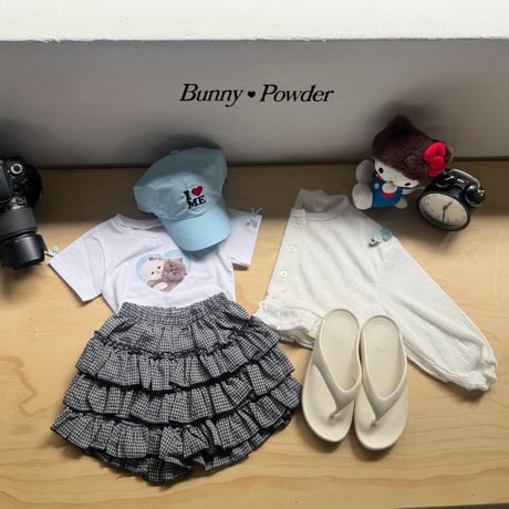 bunnypowder/124. check kangkang skirt pants 2XL-4XL