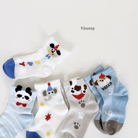 vbunny/6. socks set S(130-150)-L(180-210)