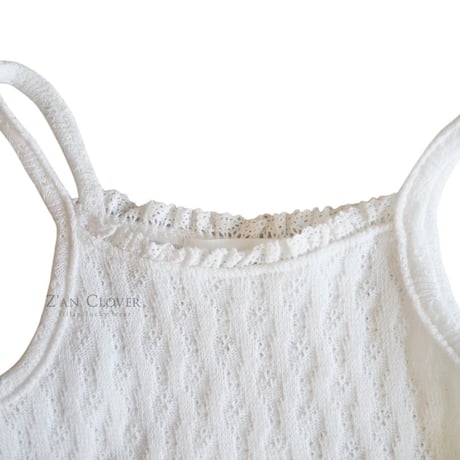 zanclover/156. punching lace sleeveless 3-11