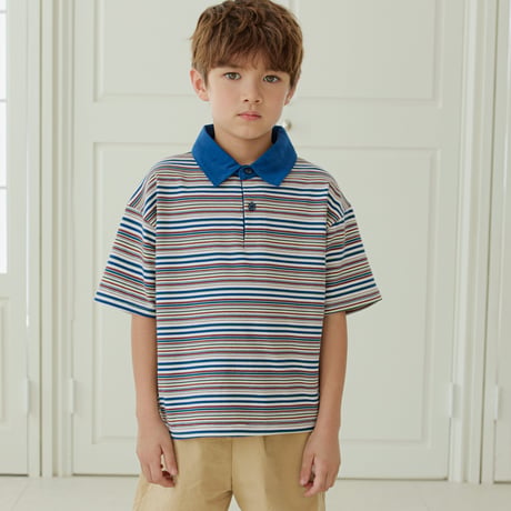erinj/24. ST two color collar T-shirt JS-JXL
