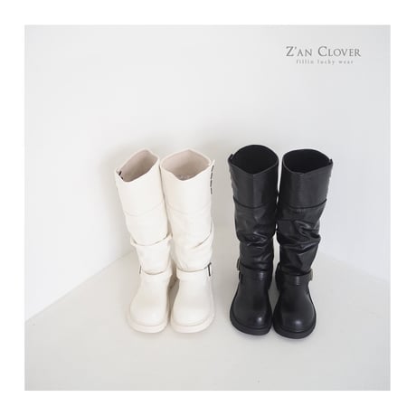 zanclover/61. curf shirring long boots 160-220