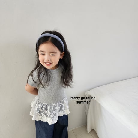 merrygoround/20. lace T-shirt XS-2XL