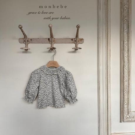monbebe/30. leaf puff T-shirt S(1-2Y)-XL(7-8Y)