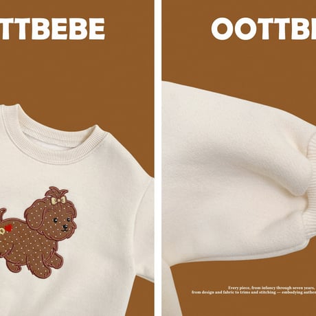 oottbebe/24. puffy man-to-man XS(0-1Y)-XL(4-5Y)