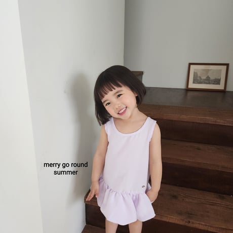 merrygoround/19. ribbon one-piece XS-2XL