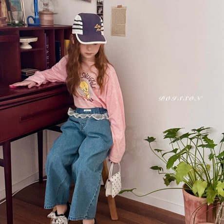 poisson/34. shushu lace denim S-XL
