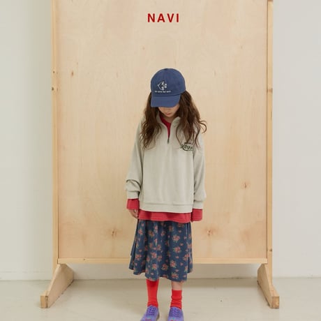 navi/57. morning half zipup T-shirt 2XL-JL