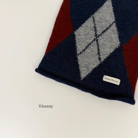 vbunny/45. check beanie FREE(54CM-58CM)