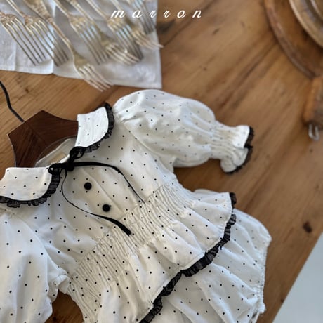 marron/51. dot suit 6M-18M