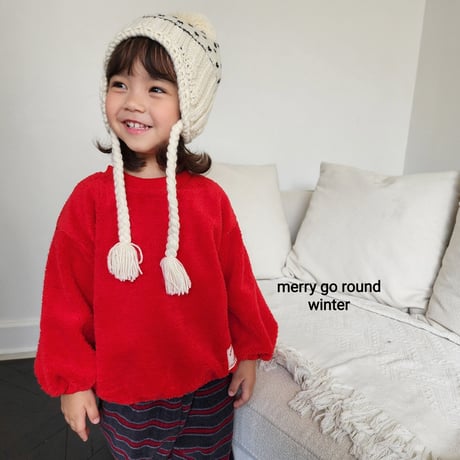 merrygoround/4. snow man-to-man XS-2XL