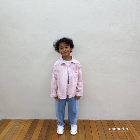 andbutter/74. CurvedDenim Pants JS-JM