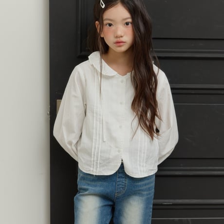 sm2/22. pin tuck collar blouse 9-17