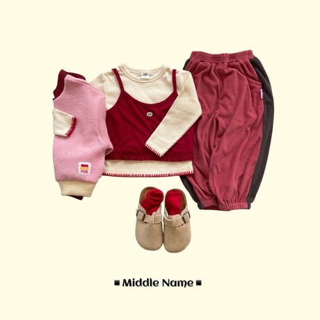 middlename/47. terry two color jogger pants S-XL