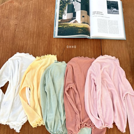 ohho/18. 26 dove golgi half T-shirt S-2XL