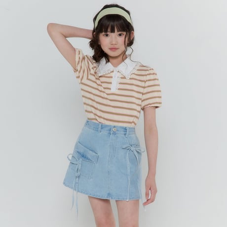 forkchips/60. rolly pop shirts collar T-shirt JS-JXL