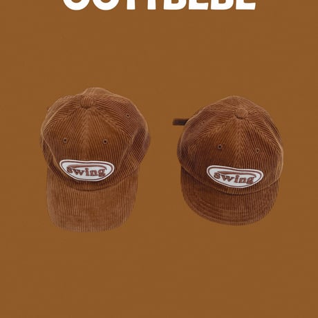 oottbebe/32. Swing coduroy ( hip daily ) ball cap S(1-3Y)-F(56-58CM)