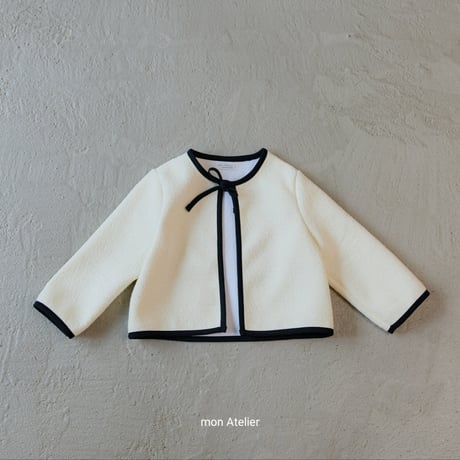 monatelier/18. ribbon two color jacket S-2XL