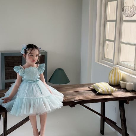 aiai/56. blue ferry tutu ( hairpin set ) one-piece 90-130