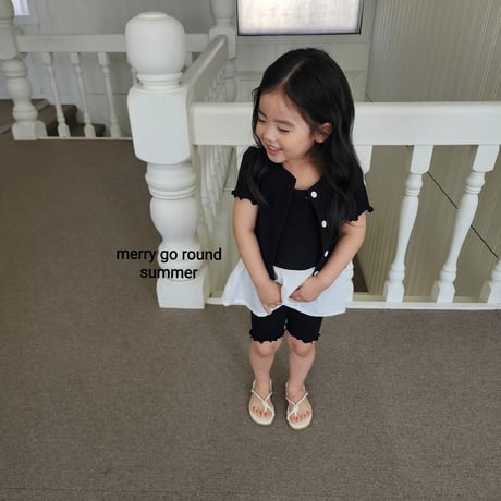 merrygoround/36. half t 3 set cardigan XS-2XL