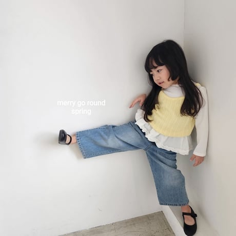 merrygoround/3. wide denim XS-2XL